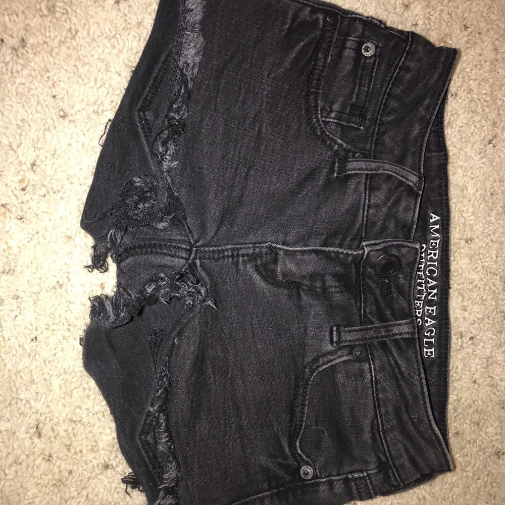 ae black shorts
